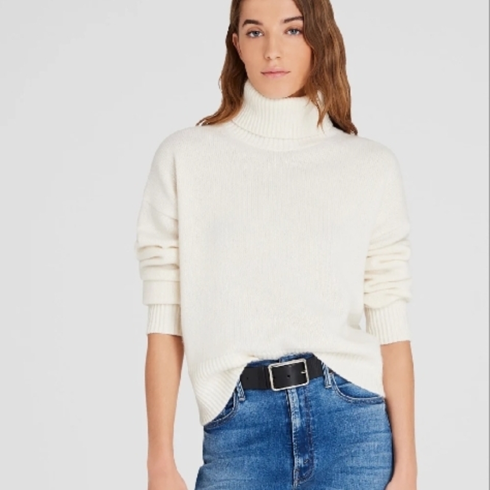 Club Monaco Blush Cowl Neck Sweater - Picture 5 of 7